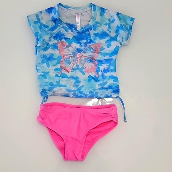 Limited Too butterfly 2 piece bathing suit - Picture 1 of 8